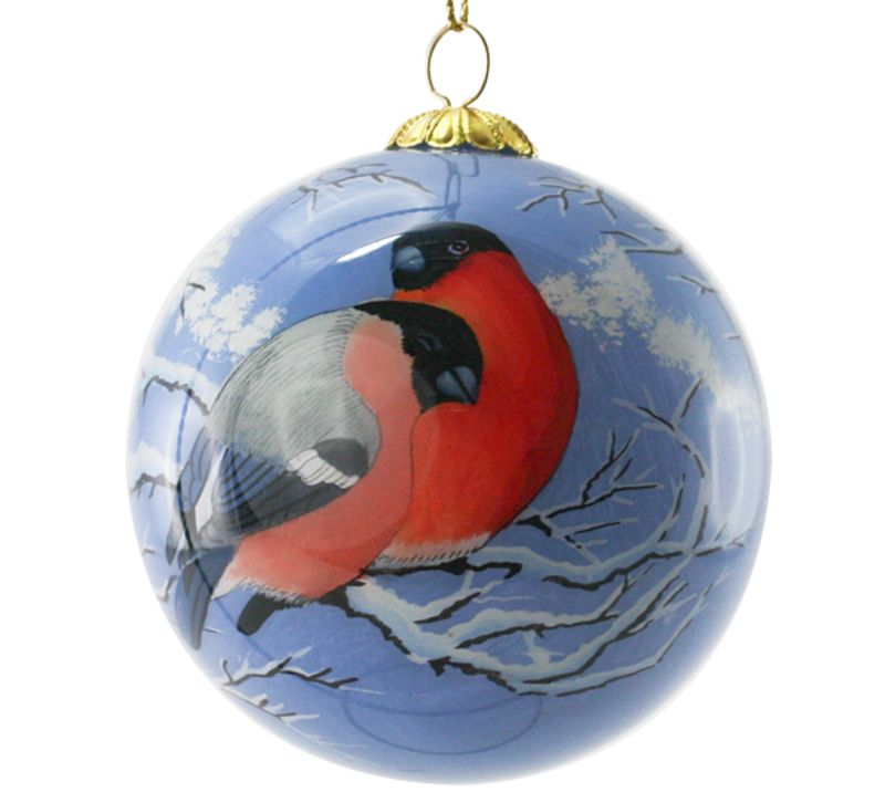 Glass bauble, Bullfinches