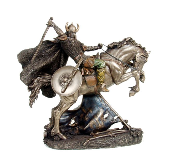Main Image Viking warrior on horse in battle