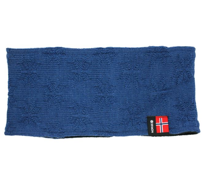 Main Image Headband with purl stitch rose blue