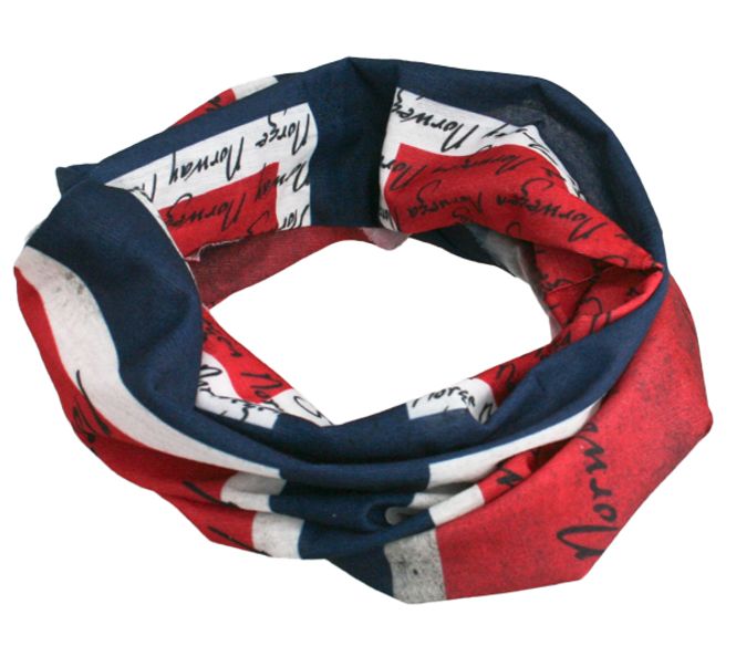 Main Image Neck gaiter with norwegian flag, red/white/blue