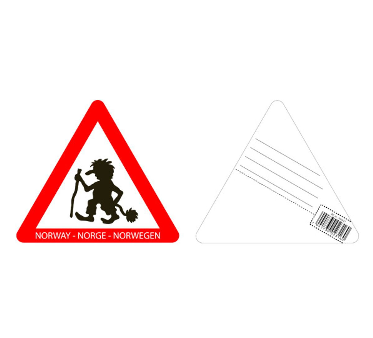 Postkort, trollskilt