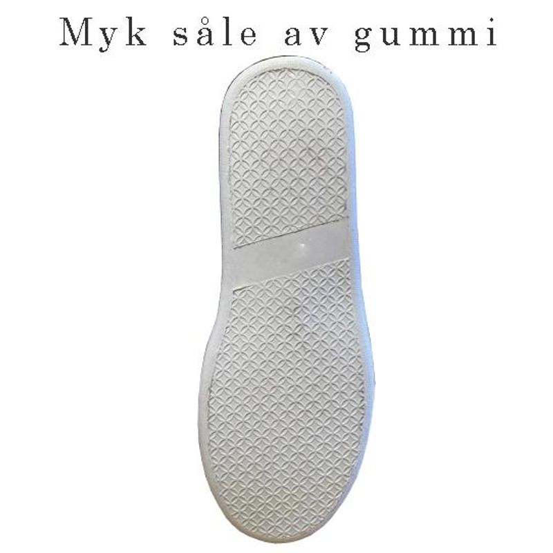Pelstøffel med gummisåle
