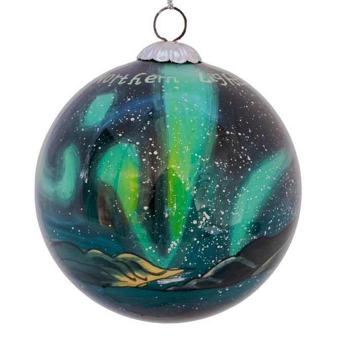 Main Image Glass bauble, Northern lights