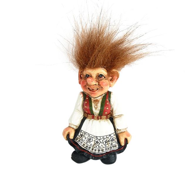 Main Image Magnet, Troll woman wearing Hardanger bunad