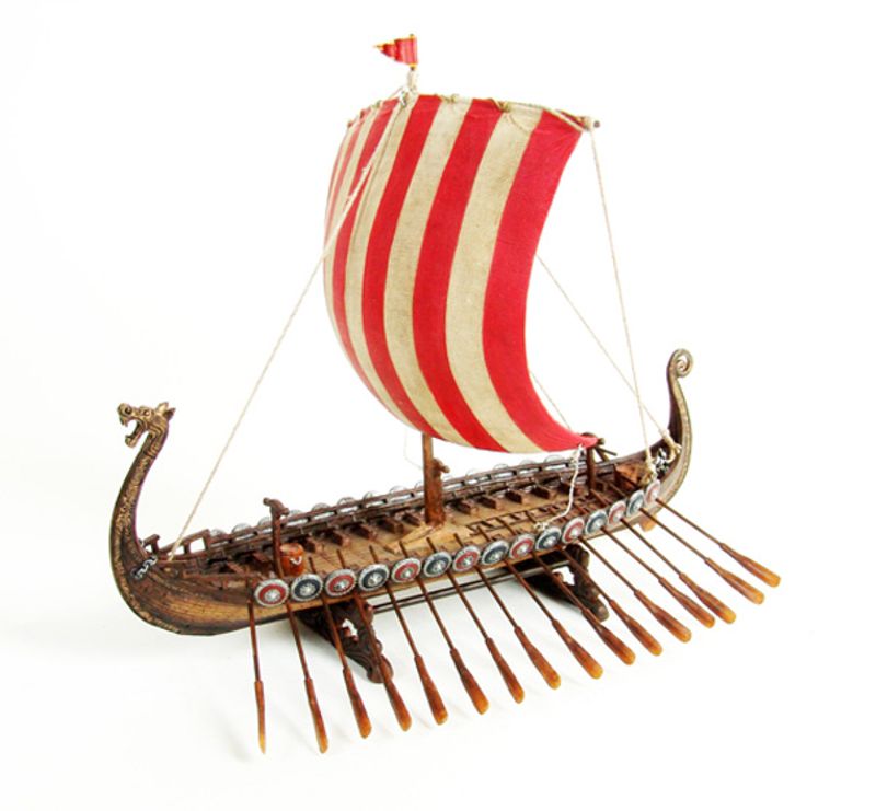Viking ship with dragon head, big
