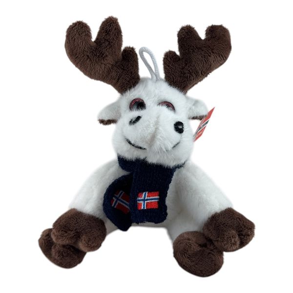 Main Image White moose with scarf
