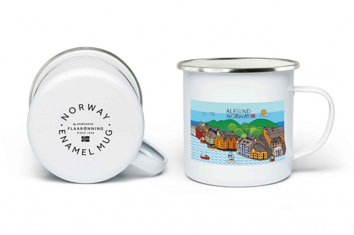 Enamel mug, Ålesund