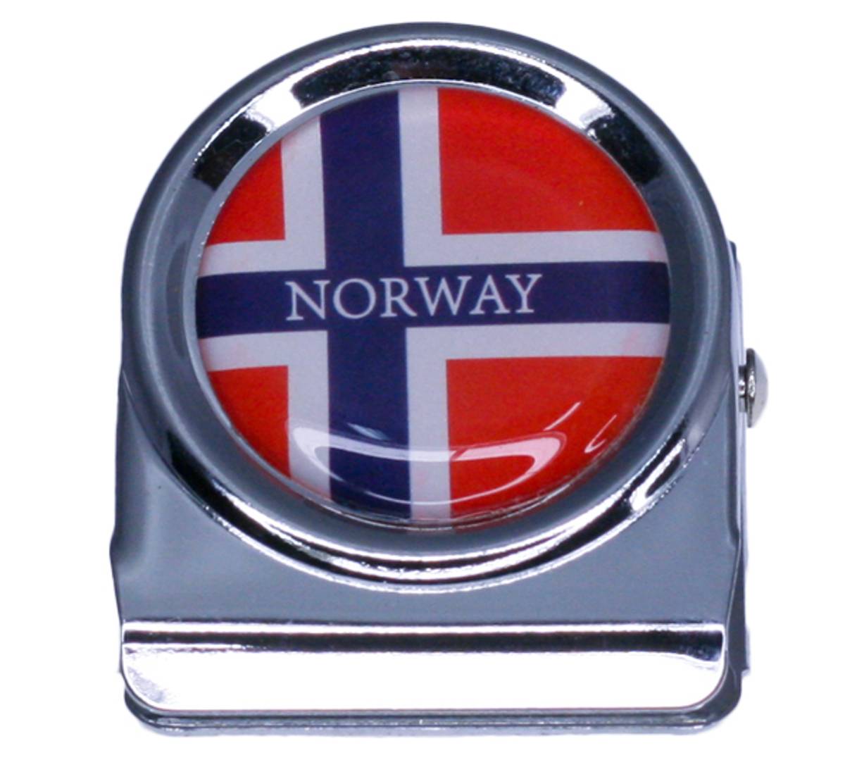 Metal paper clip, Norwegian flag