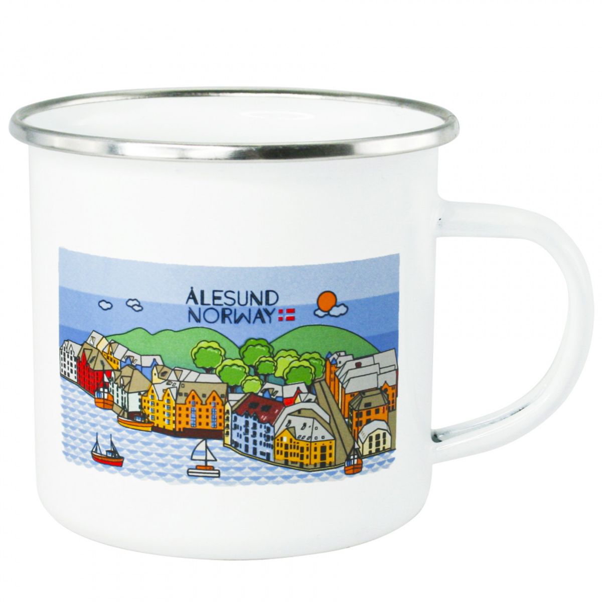 Enamel mug, Ålesund