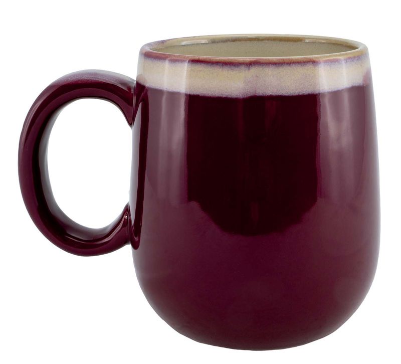 Ceramic mug with Wayfinder, red