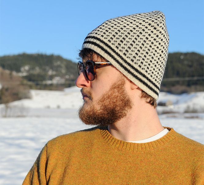 Main Image Knitted hat Islender, white/black