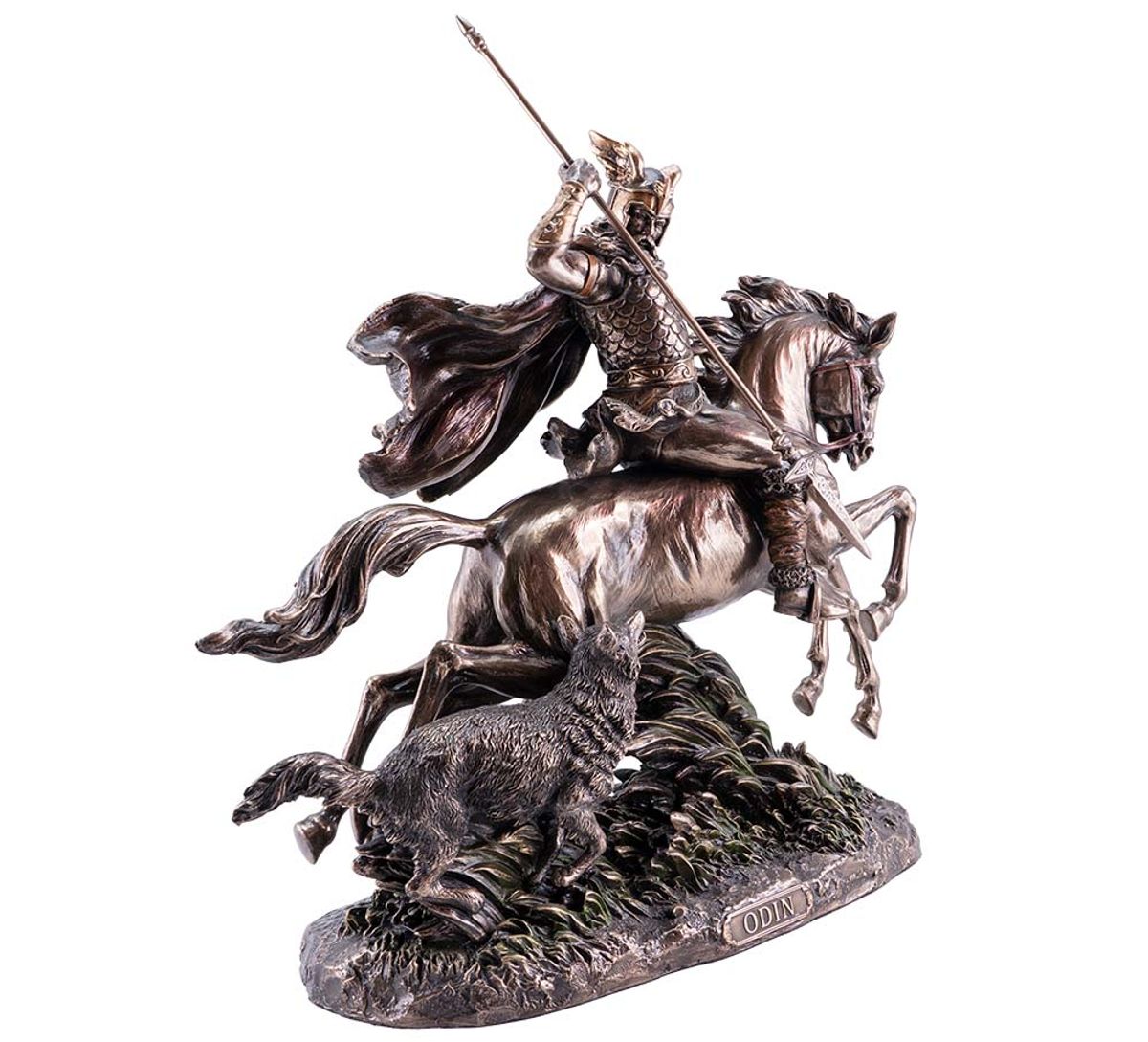 Norse God, Odin riding on Sleipnir