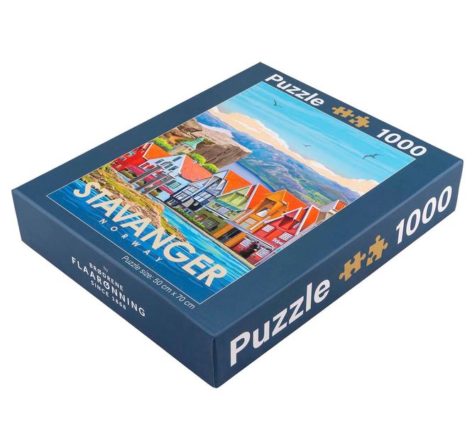 Main Image Puzzle, Stavanger, retro, 1000 pieces