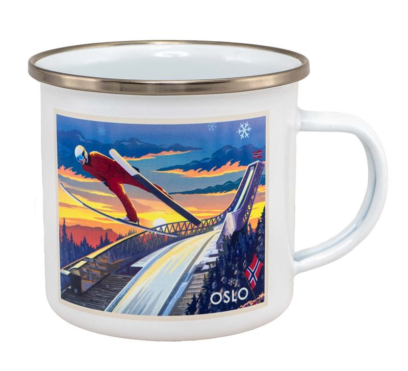 Enamel mug, Holmenkollen