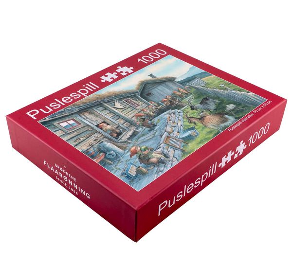 Main Image Puzzle, santas at the mountain farm, 1000 pcs.