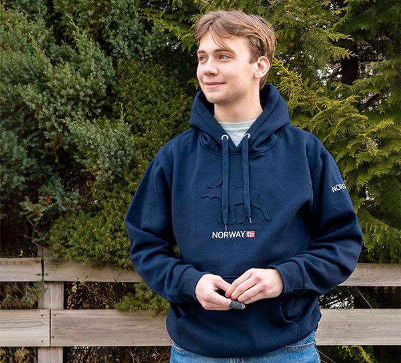 Hoodie, Moose, dark blue