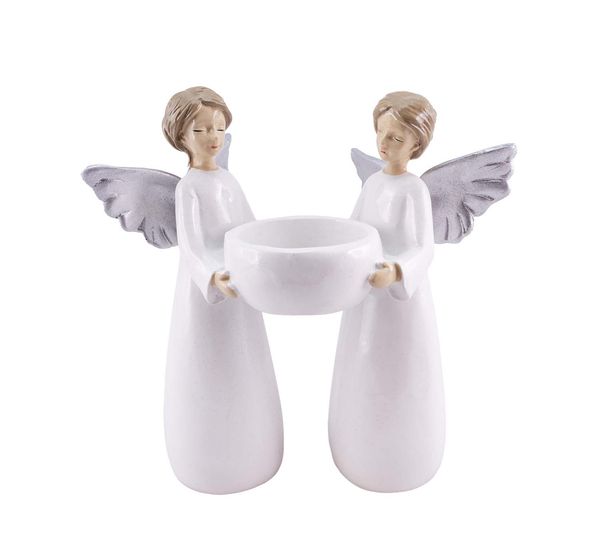 Main Image Two angels holding a tealight, Harvesttime