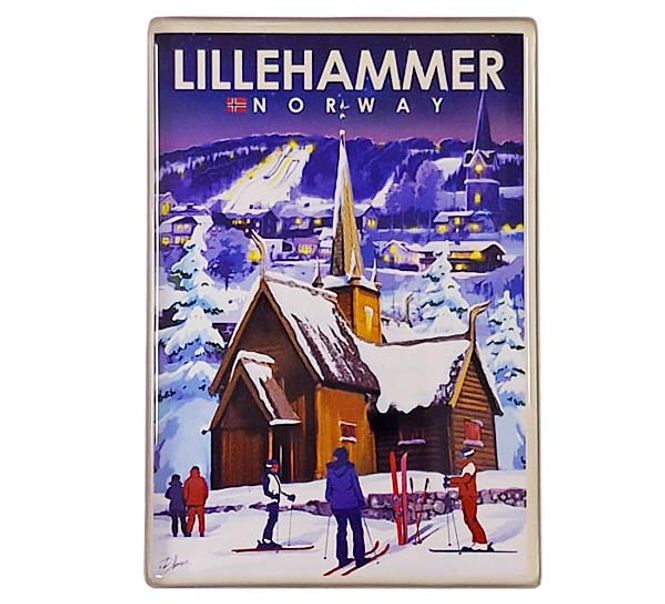 Main Image Magnet, Lillehammer, retro