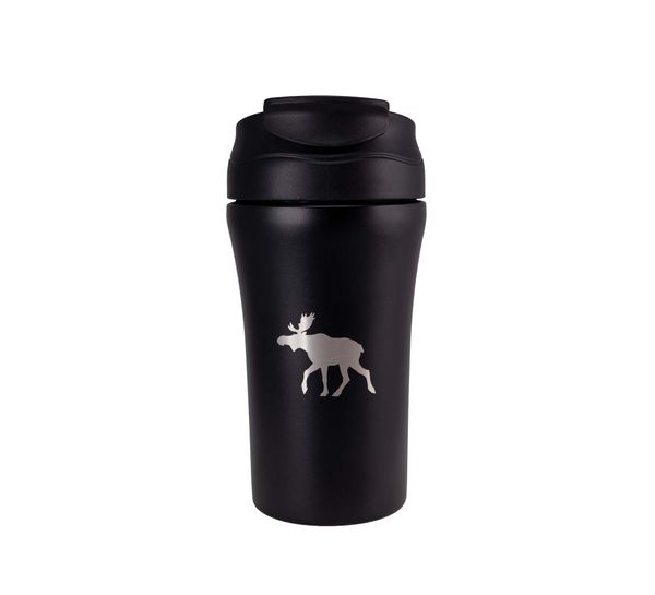Main Image Thermo mug, Moose, black, 350 ml