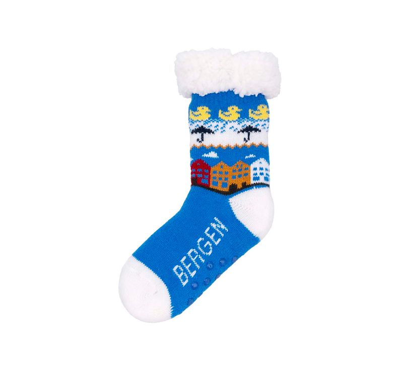 Snuggle socks, children, Bergen, blue