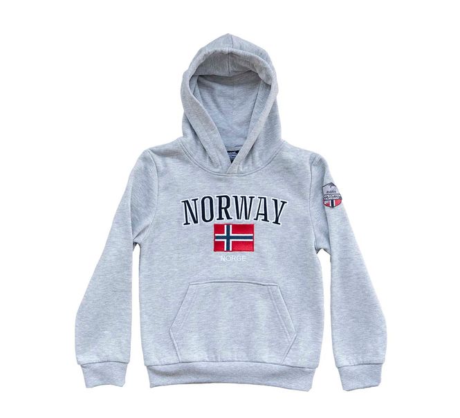 Main Image Children's hoodie, Norway, light grey