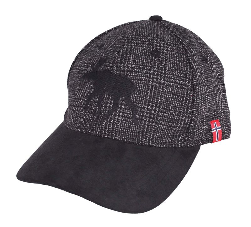Cap Tweed black/grey